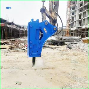 China 180 L/MIN Hydraulic Excavator Breaker Hammer 5.51 Inch Chisel Back Head factory