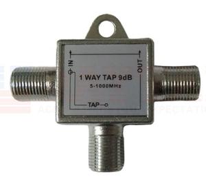 China 1000MHz CATV Equipment Solder Back T Coupler 1 Way Tap factory