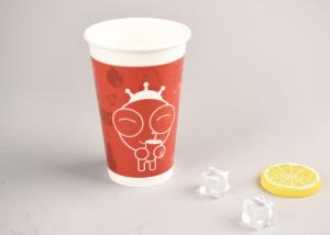 China 16oz Custom Recyclable Cold Drink Paper Cups Printed Logo For Juice Cold Beverage factory