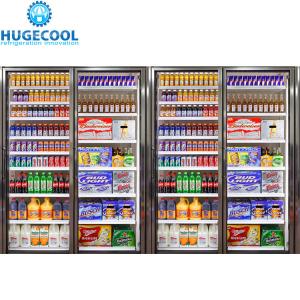 China Walk in Cooler Storage Room with 30&quot;*79&quot; Aluminium Alloy Frame Door and Beer Racks factory