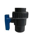 ISO9001 Certificate Manual Driving Mode PVC True Union Ball Valve DIN ANSI