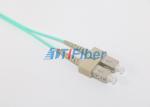 LC OM3 50/125um Duplex Fiber Optic Patch Cord Aqua Color Lc Sc Fiber Patch Cable