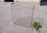 Double Twist Metal Gabion Baskets Galfan Coated Surface Treatment Gabion