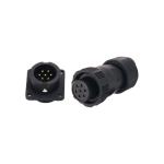 Square Flange 7 Pin Waterproof Connector IP68 Panel Mount Connector