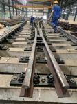 DIN536 Railway Steel Rail A150 For Crane 22mm 24mm Bolt Hole Diameter
