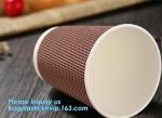 Customized Logo Printed 8oz Double Wall Paper Cup For Hot Drinks,Disposable_PE