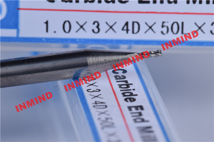 Standard Length Type 2 Flute Aluminum End Mill For Aluminum Bright Finish No Coating