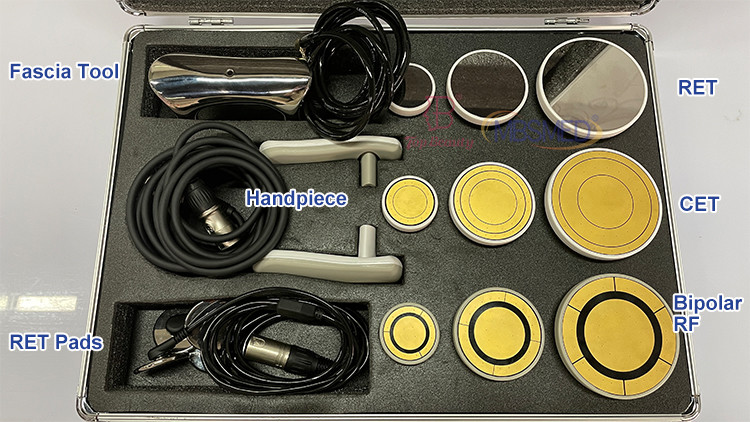 To US Indiba Tecar Diathermy Radiofrequenza Pain Relief Profesional 448 Khz Rf Tecar Therapy Machine