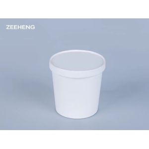 China Soup Ice Cream Biodegradable Paper Cups Custom 16oz factory