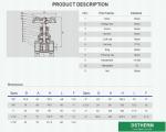 Brass Threaded Gate Valve for Water Control PN16
