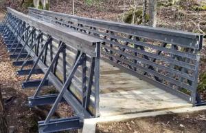 China Lightweight FRP Pedestrian Bridges Fibreglass Bridge Only Beams And Plates Required factory