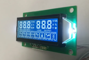 Customized 7 Segment LCD Display HTN Blue 5V LCD Screen With PCB Board