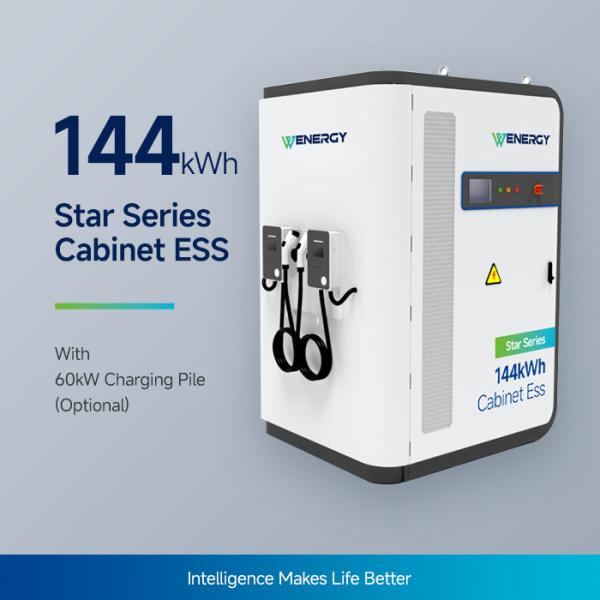 IBMS Enabled Solar Diesel Hybrid Power System 144.96kWh Commercial ESS Cabinet