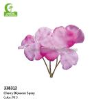 Plastic Stem Real Touch Artificial Flowers , Cherry Blossom Artificial Flowers