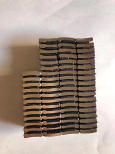 China Arc Shaped Neodymium Iron Boron Magnets For Motor / Wind Generator N45 R53*r49*20°*25 factory