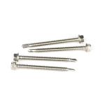 Black Sus316 Hex Head Screws Customized Support for Stainless Steel Self