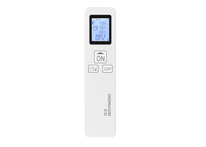 White Professional Laser Distance Gauge Precision Ranging Measuring Tool