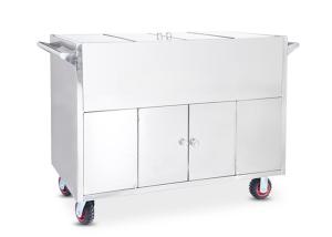 China Medical Stainless Steel Sterile Services Transport Trolley For Hospital CSSD factory