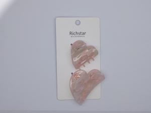 China Heart-shaped Acrylic Hair Claw Clip with Different Sizes factory