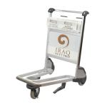 Aluminum Airport Luggage Trolley Handcarts In Duty Free Shop With Handbrake