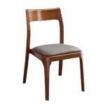 Modern Design Modern Nordic Stackable Oak Walnut Dining Chair Wooden Restaurant