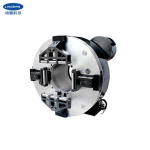 China Full Stroke Pneumatic Laser Rotary Chuck For Pipe Cutting Machine factory