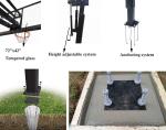 Outdoor Inground Basketball Hoop Basketball Stand With Tempered Glass Backboard