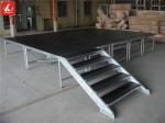 Sturdy Aluminum Indoor Show Stage Platform Disassemble Stable 0.8 - 1.2m