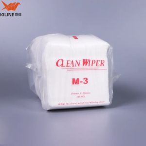 Rayon Nonwoven M-3 Cleanroom Wipes 4x4 White 100pcs