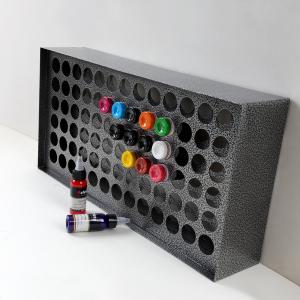 China 78 Holes Tattoo Ink Wall Rack Portable Iron Ink Cabinet factory