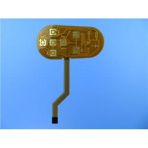 2 Layer Flexible Printed Circuit FPC Built On Polyimide With PI Stiffener and