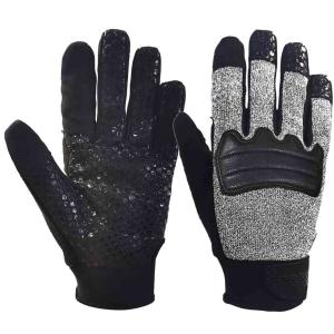 China Mechanics Style Hysafety Needle Puncture Resistant Gloves With Level 4 Palm factory