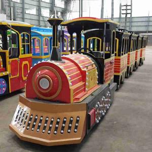 China Miniature Tourist Train Rides , Family Train Ride Hydraulic Brake factory