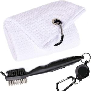 China Custom Print Simple New Design Magnetic Personalized Large Microfiber Golf Towel factory