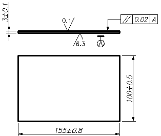 K10 K20 K30 Tungsten Carbide Plates Sintered Blank Surface For Cutting Metal