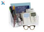 Clear Acrylic Desk Organizer / Office Desk Organizer With 12 1/2″ X 7″ X 6″