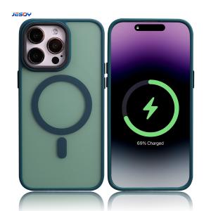 China Custom Magsafe Phone Case Matte Transparent Mobile Covers Scratch Resistant factory
