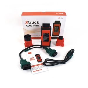 Xtruck X003 Plus Heavy Duty Truck OBD Scanner with 8 HD OBD II Test Modes, 9-Pin & 16-Pin Interface, and Multi-Language Support