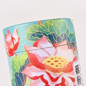 Cylinder Cardboard Tube Food Packaging With Tinplate Lid UVcoated