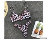 Womail Alluring Biquini Leopard Printed Bikini Push-Up Padded Swimwear Women's