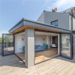 Aluminum Alloy Folding Patio Door , Exterior Folding Plastic Pvc Door