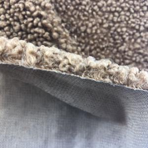 China Medium Weight Plaid 100% Polyester Sherpa Faux Fur Fabric for Toys and Garment factory
