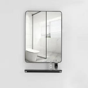 China Minimalist Custom Bathroom Mirrors Framed Custom Cut Mirror Glass factory