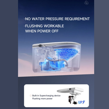 High-Tech Wall-Mounted Smart Toilet Elongated Double U Shape Widen Self-Cleaning Seat Heating Intelligent Bidet Smart Toilet