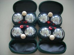 China Jeu De boules set,2pcs Boules Set,Petanque Set,2 Metal balls factory