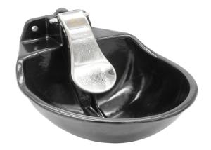 China large capacity cast iron drinking bowl, 2.5L, with 304 stainless steel tongue factory