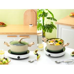 ODM Non Stick Aluminum Cookware Set 5Piece With Detachable Handles