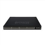 Factory OEM/ODM 48 Port Fiber Switch 48*10/100/1000Base-T RJ45 ports+4*1/10G