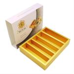 Giveaway Custom Print Golden Pull Out Drawer Paper Macaron Gift Box Packaging