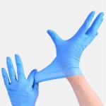 OEM Blue 8 Inch 100% Nitrile Disposable Gloves Small